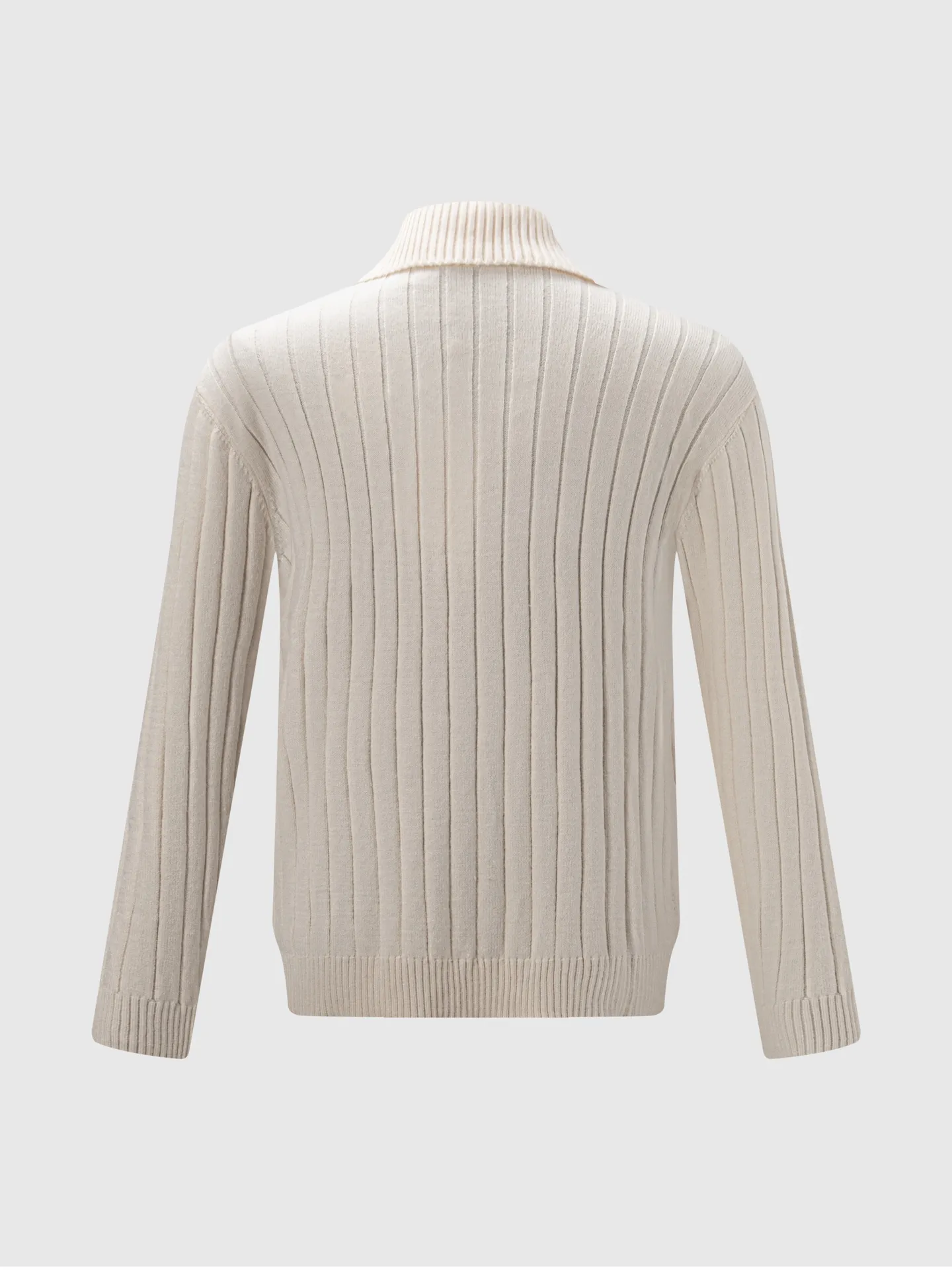 Style No. K 11 B Family Same Style Flat Classic Lapel Knitted Long Sleeves Fabric composition see picture 9 for details Size: M L XL XXL Color: Jade apricot color